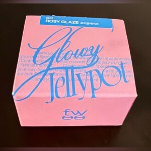 Fwee Glowy Jelly Pot Rosy Glaze Mini | Korean Lip & Cheek Tint Balm Dewy Gloss